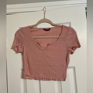 Pink Crop Top